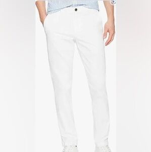 Goodthreads Slim Cotton White Pants 34/32 Made in Bangladesh.